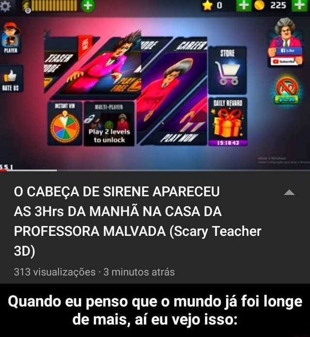 COMO ESCAPAR SEMPRE da PROFESSORA MALVADA Scary Teacher 