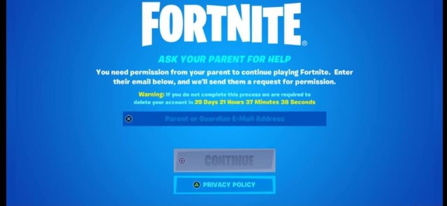 FORTNITE. ASK YOUR PARENT FOR HELP You need permission from your parent ...