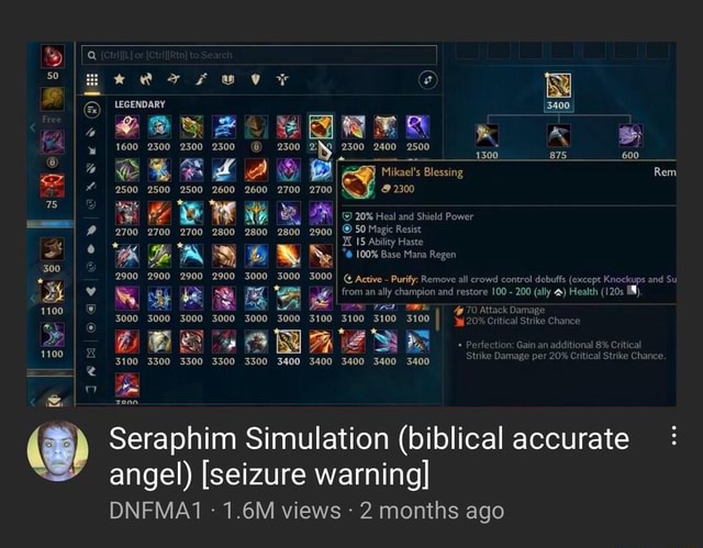 Seraphim Simulation (biblical accurate angel) [seizure warning] - iFunny
