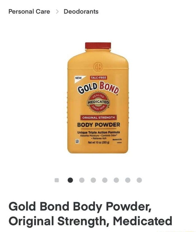 Personal Care Deodorants Gold Bond Body Powder, Original Strength