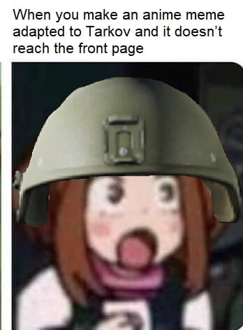 When you make an anime meme adapted to Tarkov and it doesn't reach the ...