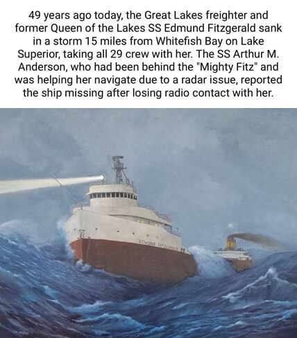 49 years ago today, the Great Lakes freighter and former Queen of the ...