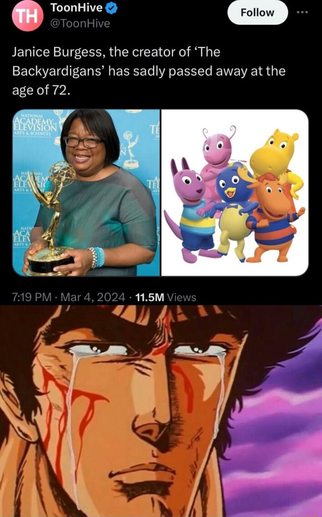 TH ToonHive Janice Burgess, The Creator Of 'The Follow Backyardigans ...