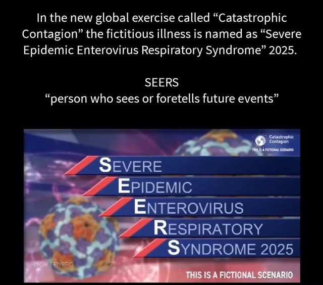 In the new global exercise called "Catastrophic Contagion" the