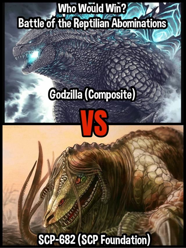 Godzilla vs SCP-682  Battle Arena Amino Amino