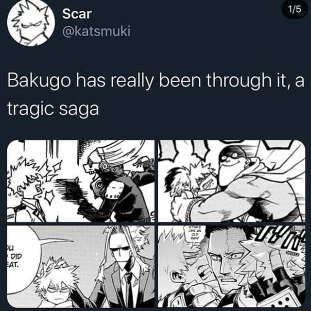 Bakugo has really been through it, a tragic saga - iFunny