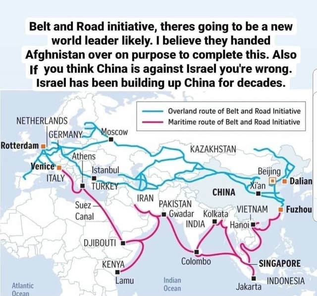 Belt and Road initiative, theres going to be a new world leader likely. I believe they handed