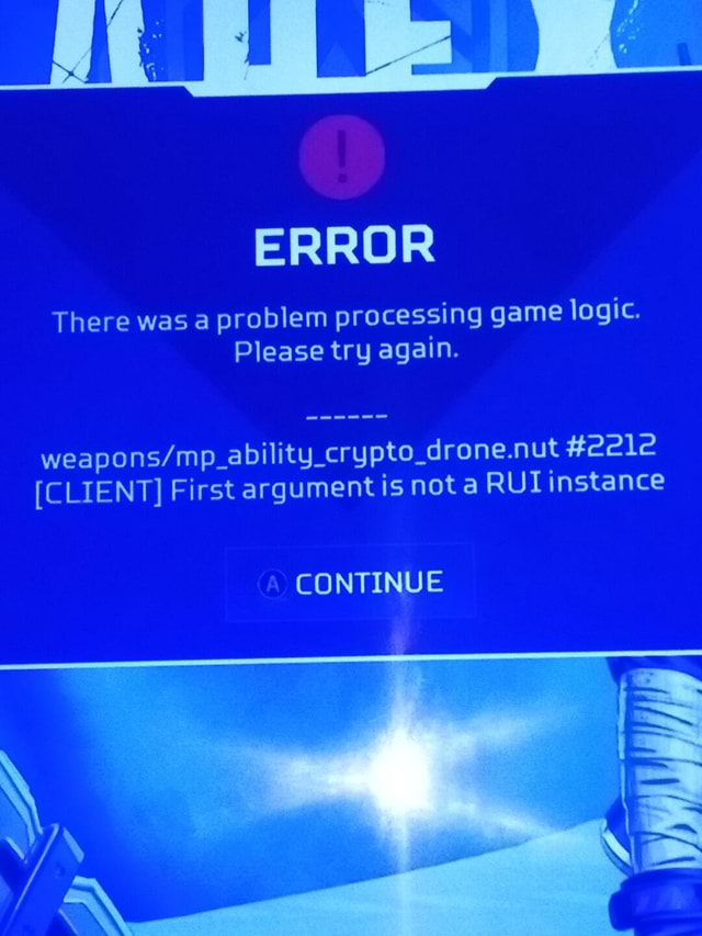ERROR There was a problem processing game logic. Please try again