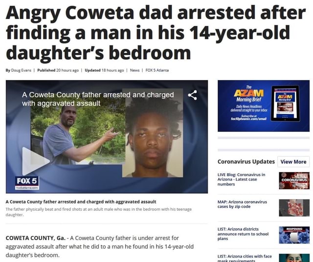 Angry Coweta Dad Arrested After Finding A Man In His 14-year-old ...