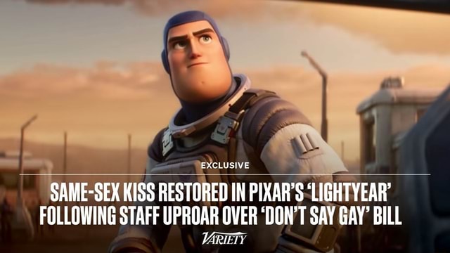 Exclusive Same Sex Kiss Restored In Pixars Lightyear Following Staff