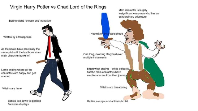 virgin vs chad lotr frodo