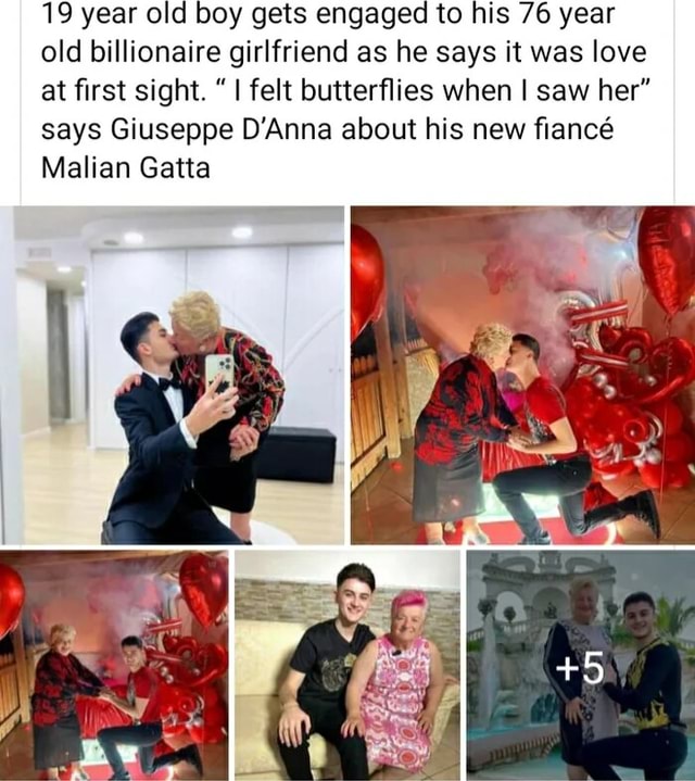 19 Year Old Boy Gets Engaged To His 76 Year Old Billionaire Girlfriend As He Says It Was Love At 8377