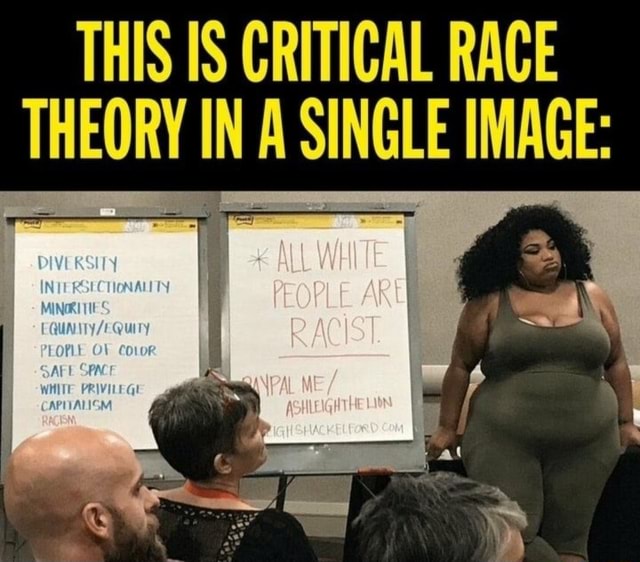 THIS IS CRITICAL RACE THEORY IN A SINGLE IMACE: - )