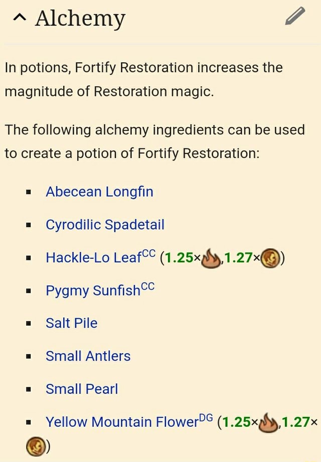 Alchemy In Potions Fortify Restoration Increases The Magnitude Of   651e4129192d8707ac16a4133880ee071820dffff9da9e1a6183ec83f61191cc 1 