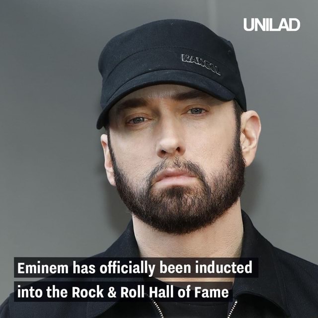 Eminem has officially been inducted into the Rock & Roll -Hall of Fame ...