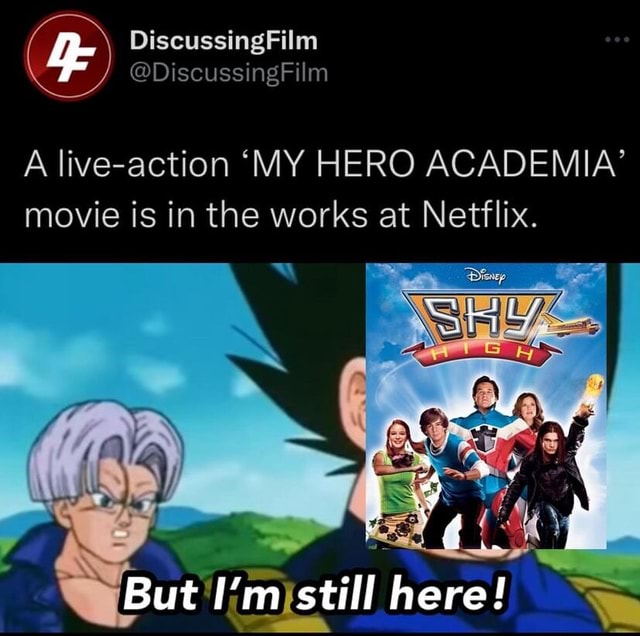 DiscussingFilm Discussing Film A liveaction 'MY HERO ACADEMIA' movie is in the works at Netflix