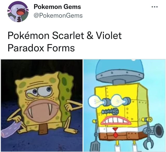 Here is a list of the version exclusives in Scarlet and Violet, aside from  some of the paradox Pokemon - iFunny Brazil