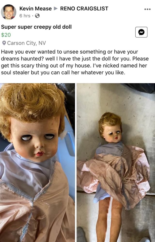 Haunted doll for sale hot sale craigslist