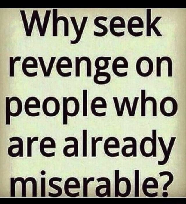 Why do people seek revenge