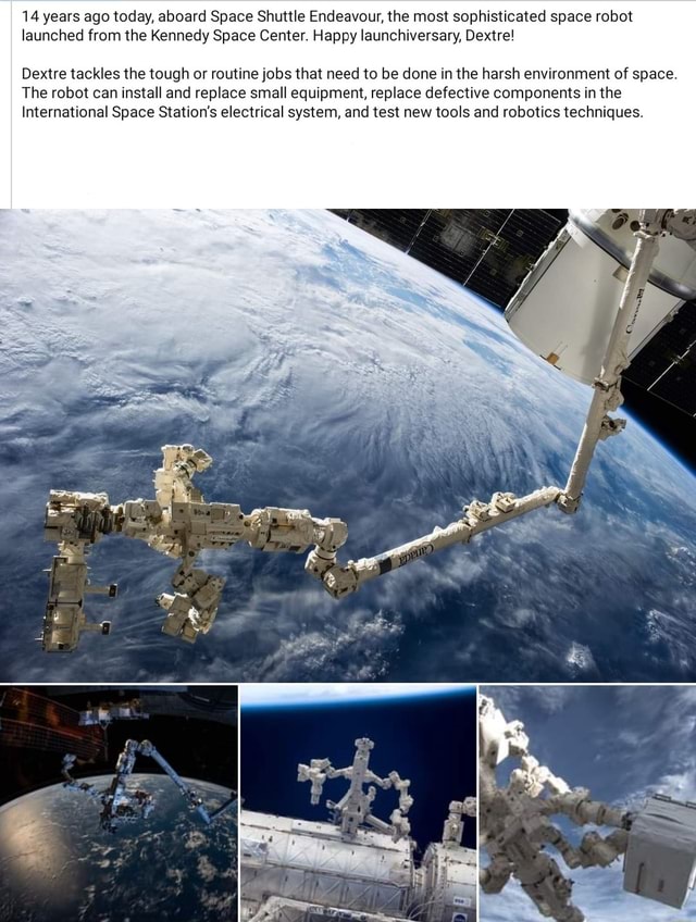 14 years ago today, aboard Space Shuttle Endeavour, the most