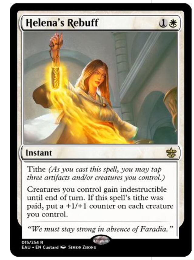 Helena's Rebuff uy Tithe (As you cast this spell, vou may tap three