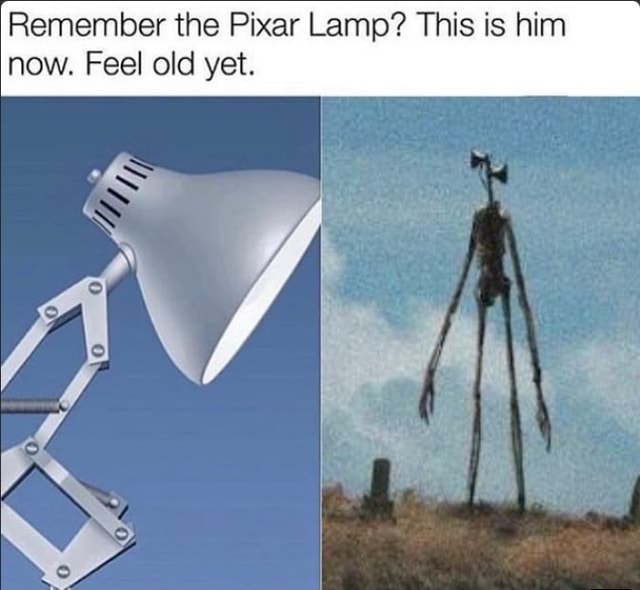 Remember the Pixar Lamp? This is him now. Feel old yet. - )