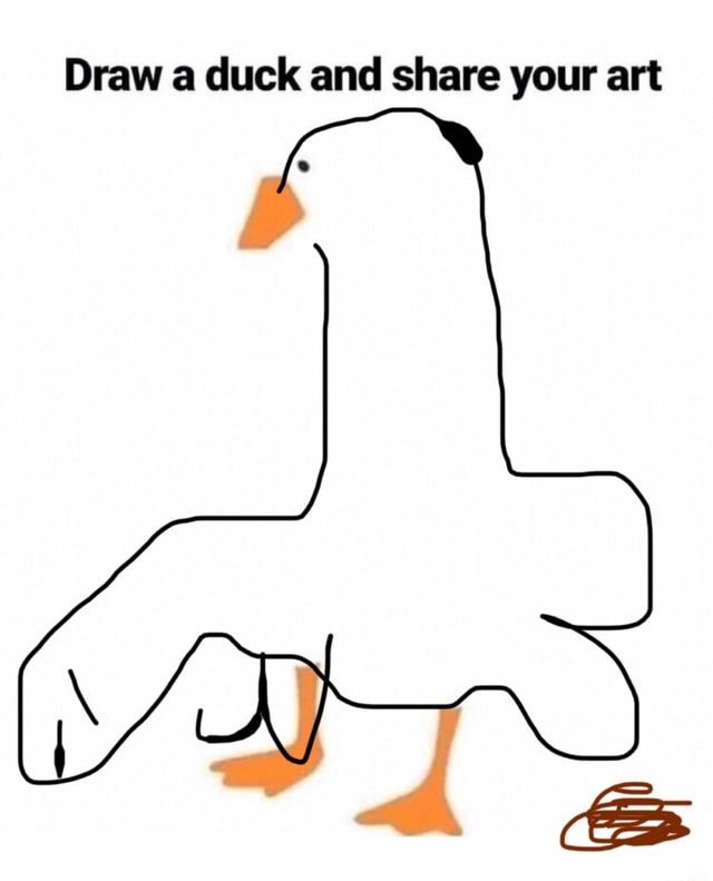 Draw a duck and share your art iFunny