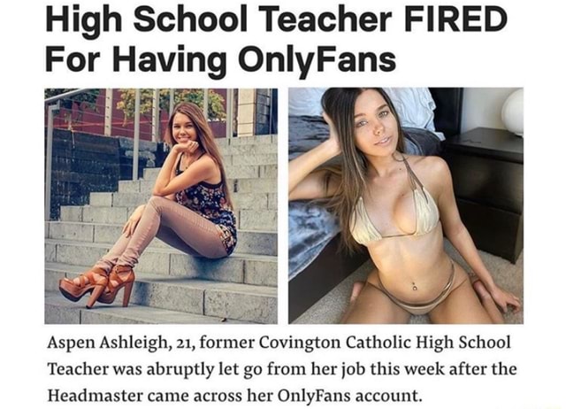 High School Teacher FIRED For Having OnlyFans Aspen Ashleigh, 21, former Co...