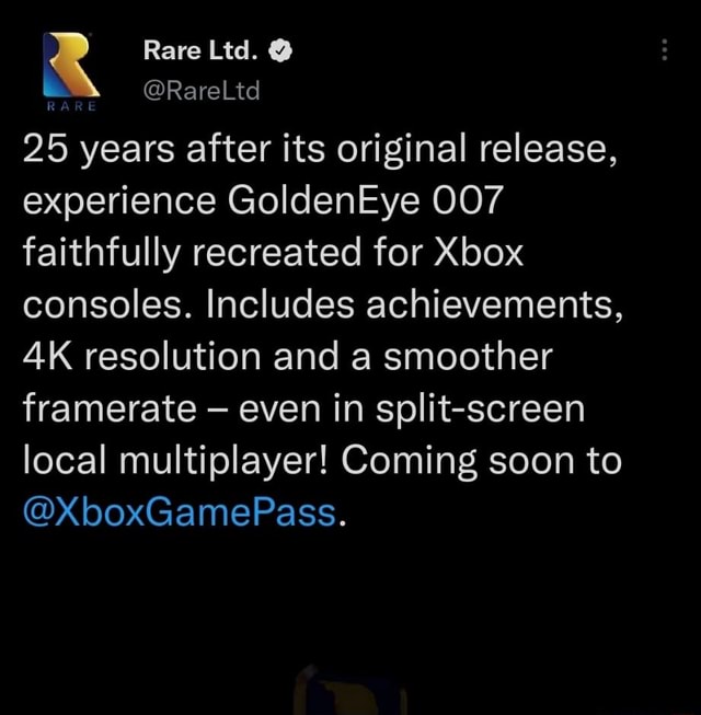 Rare Ltd. RareLtd 25 years after its original release, experience