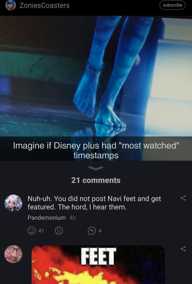 WW) ZoniesCoasters subscribe Imagine if Disney plus had "most watched