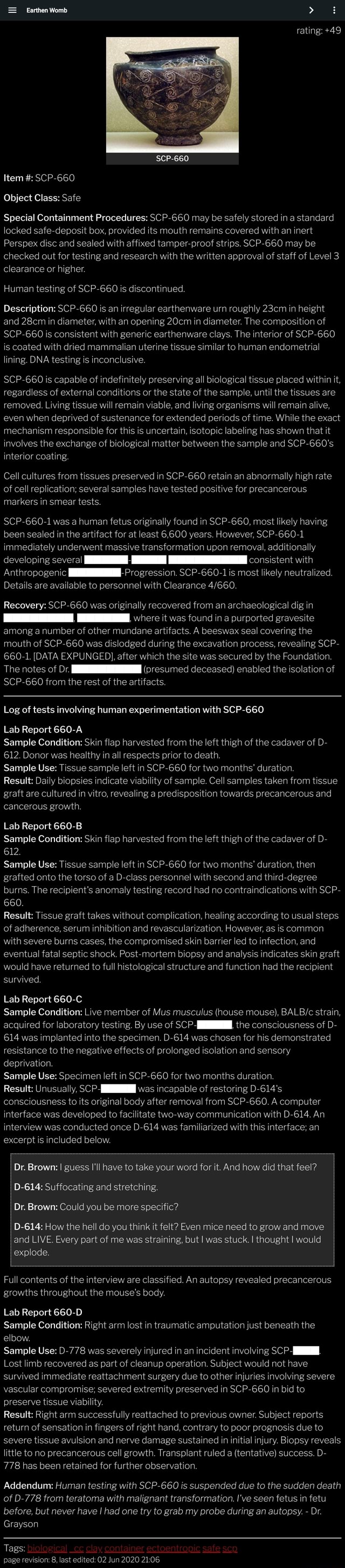 SCP-2074 Sinkbait Safe [SCP Document Reading] 