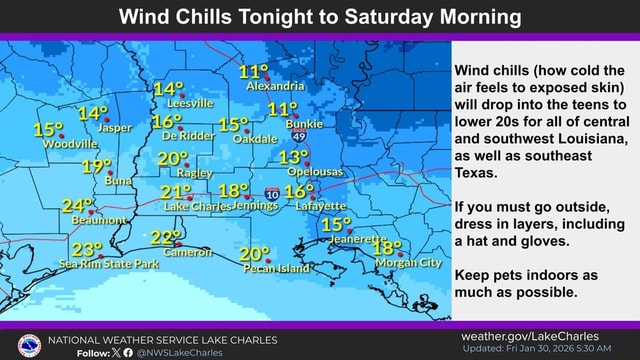Wind Chills Tonight to Saturday Morning Wind chills (how cold the air ...