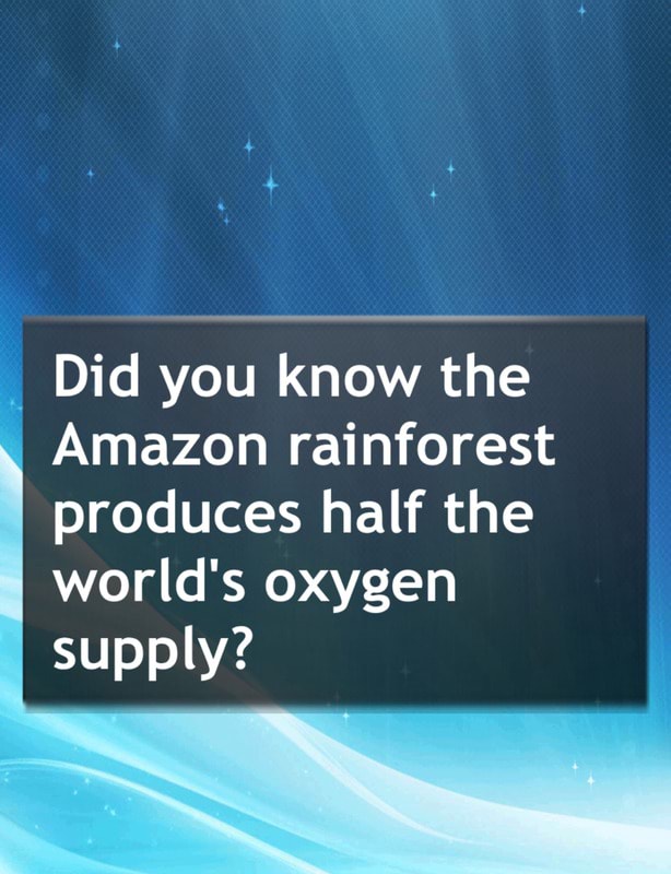 .. Did you know the Amazon rainforest produces half the world's oxygen ...