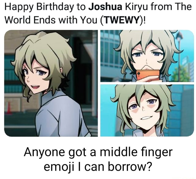 Happy Birthday to Joshua Kiryu from The World Ends with You (TWEWY)! AN ...