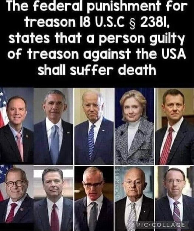 What Is The Punishment For Treason Today