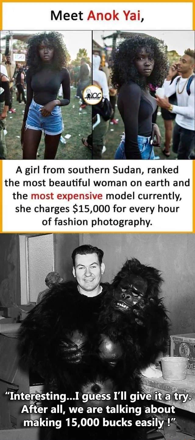 Meet Anok Yai, A girl from southern Sudan, ranked the most beautiful