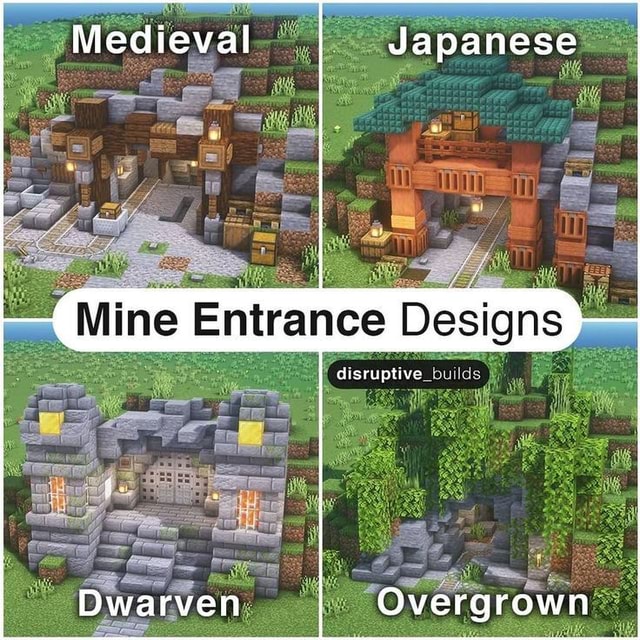 Medieval Japanese Mine Entrance Designs disruptive Dwarven Overgrown ...