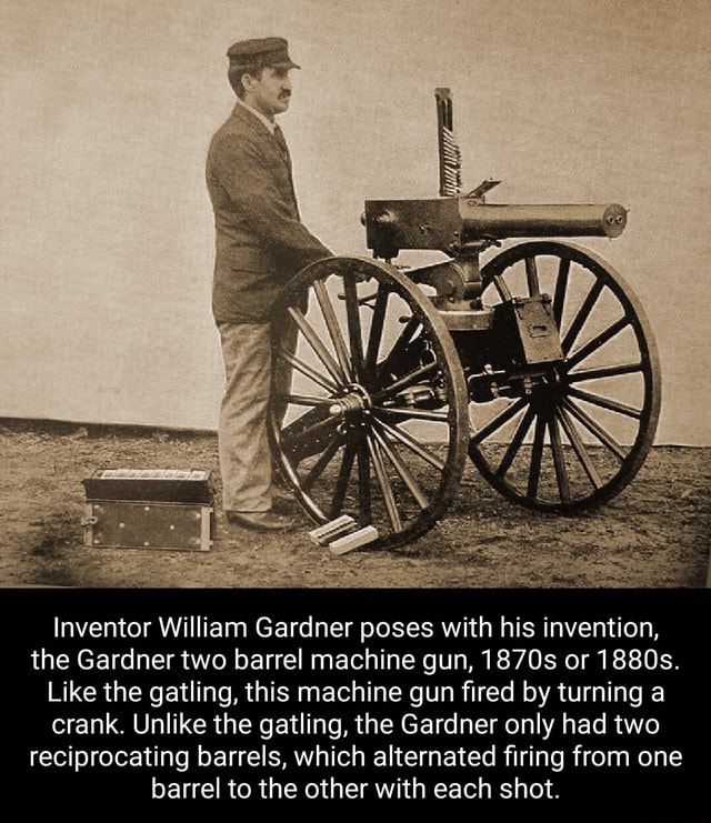 Inventor William Gardner poses with his invention, the Gardner two ...