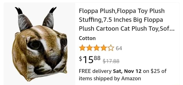 Floppa Plush,Floppa Toy Plush Stuffing,7.5 Inches Big Floppa Plush ...