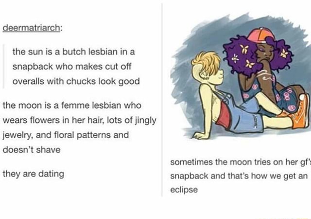 Sun and moon lesbian
