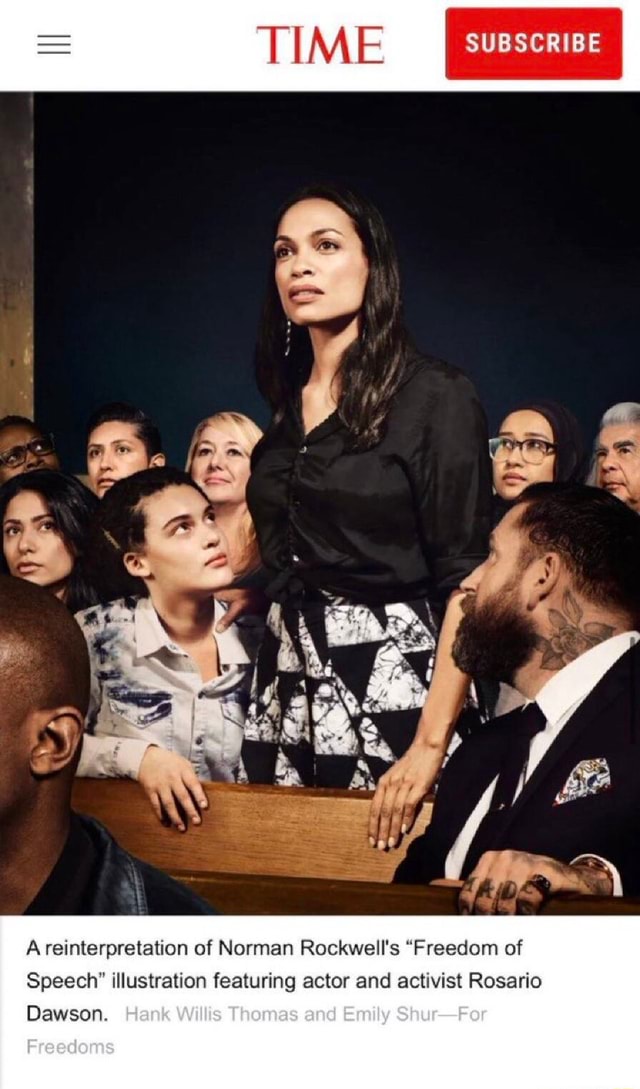 TIME SUBSCRIBE reinterpretation of Norman Rockwell's 