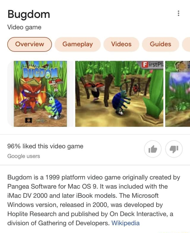 bugdom game windows 10