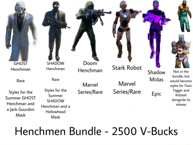 GHOST SHADOW Doom Henchman Henchman Henchman Rare Rare Marvel Styles ...