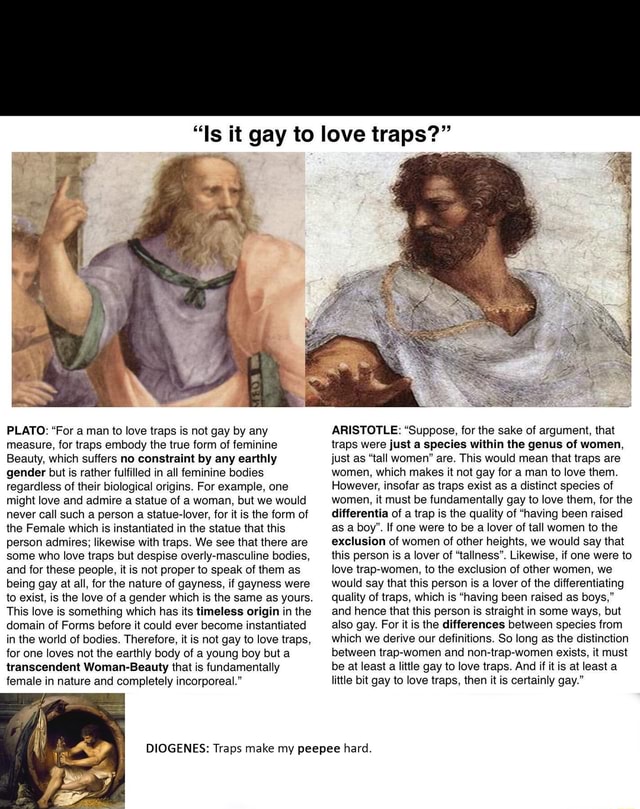 are traps gay meme philosophers
