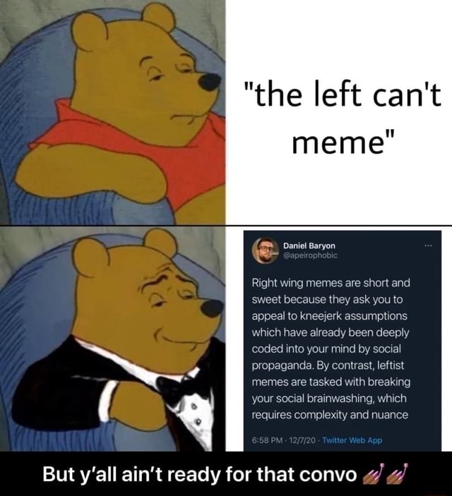 The left can't meme