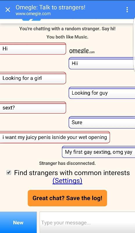 ...is not gay : r/omegle Praaoeconnsdny Omegle Ta You're Now Chatting ...