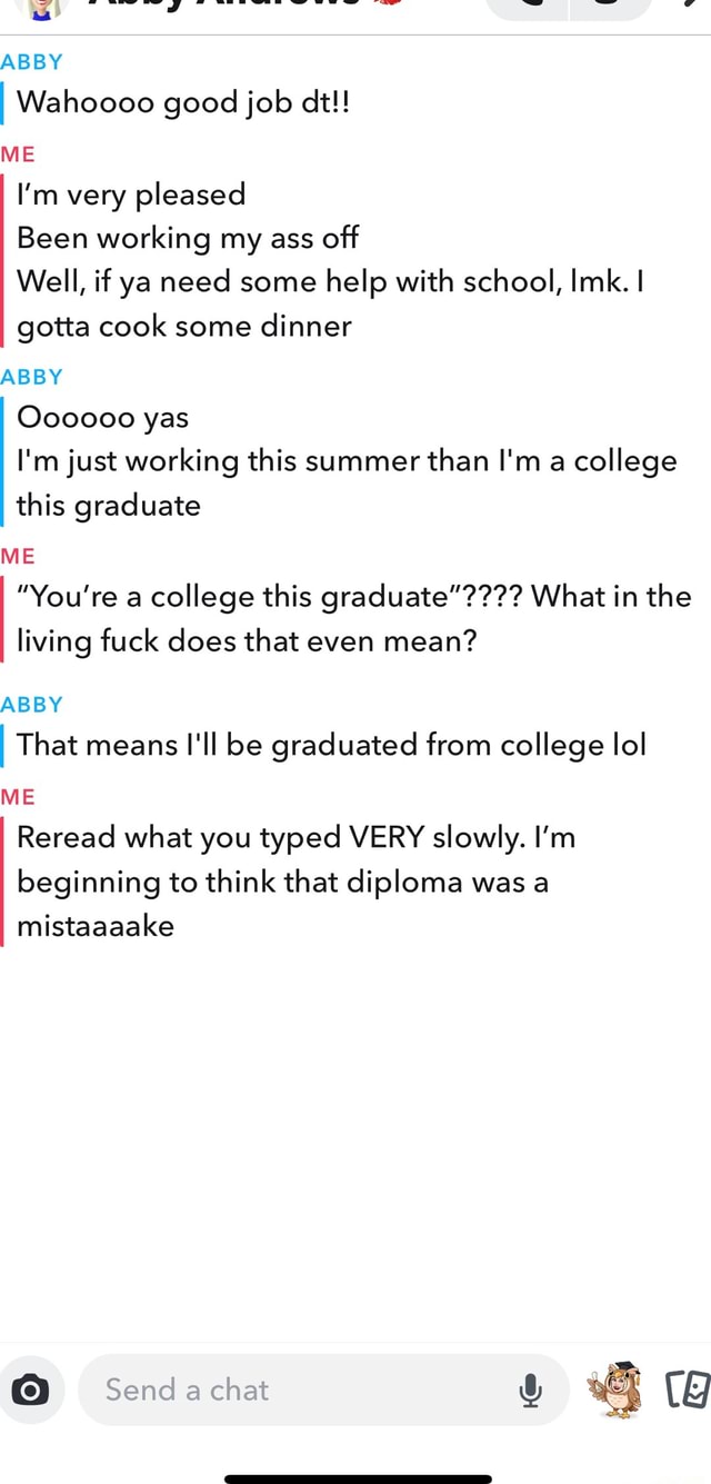 ABBY Wahoooo good job dt!! ME I'm very pleased Been working my ass off