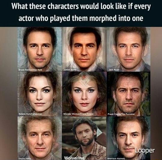 What These Characters Would Look Like If Every Actor Who Played Them ...