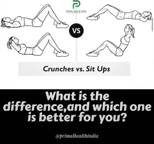 Crunches vs. Sit Ups What is the difference,and which one is better for ...