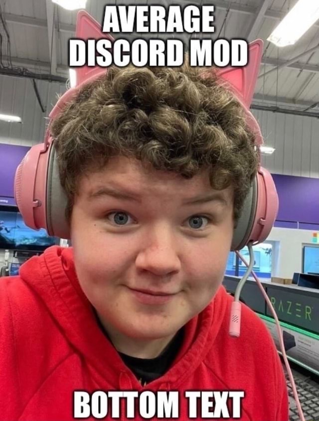 AVERAGE DISCORD MoD BOTTOM TEXT - iFunny